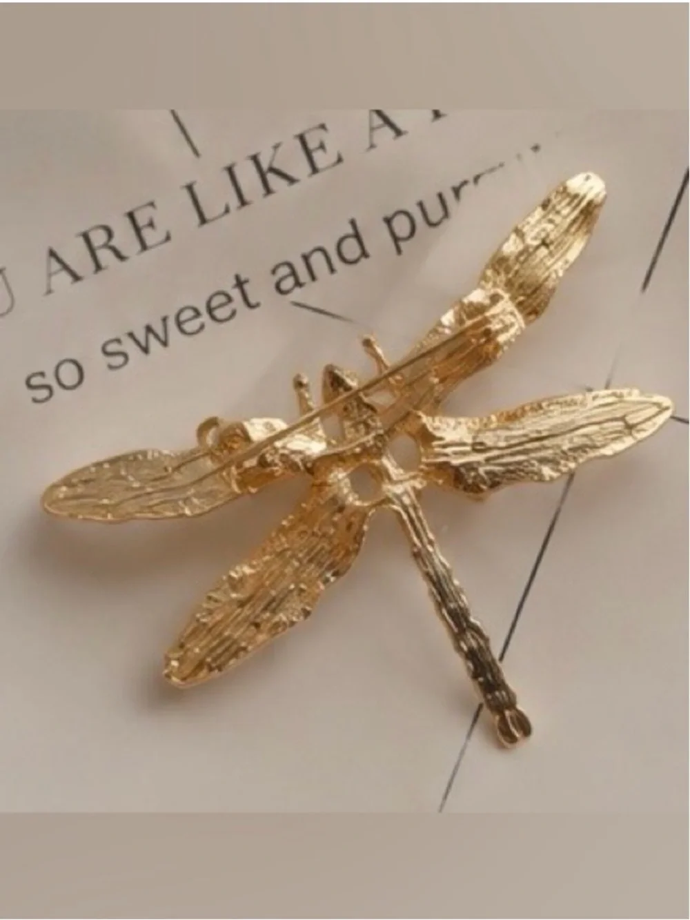 Ethereal Blue Dragonfly Jewel Brooch